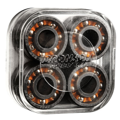 Bronson Speed Co Raw Shieldless Skate Rated Bearings RAw Side