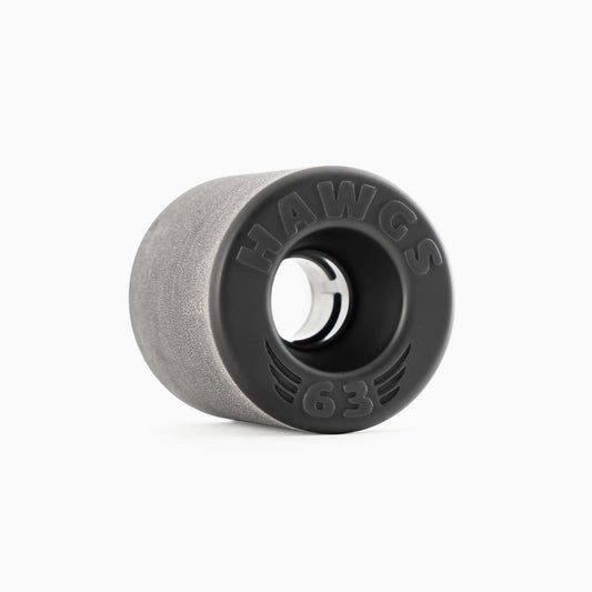 Hawgs Wheels 63mm Doozies Black 78a Stone Ground Cruiser Freeride Longboard Wheels