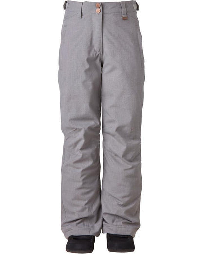 Rojo Outerwear BF4EVA Insulated 10K Waterproof Ski Snowboard Snow Winter Pant Grey Silver Alloy