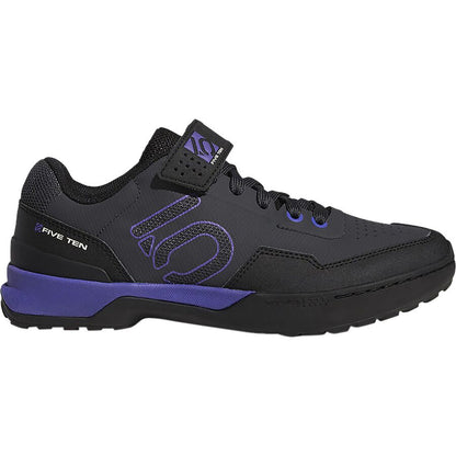 5.10 womans kestrel lace up clipless mtb shoe black/purple outside