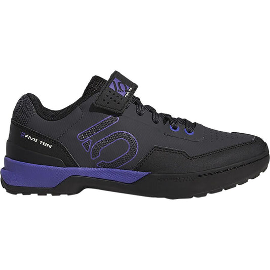 5.10 womans kestrel lace up clipless mtb shoe black/purple outside