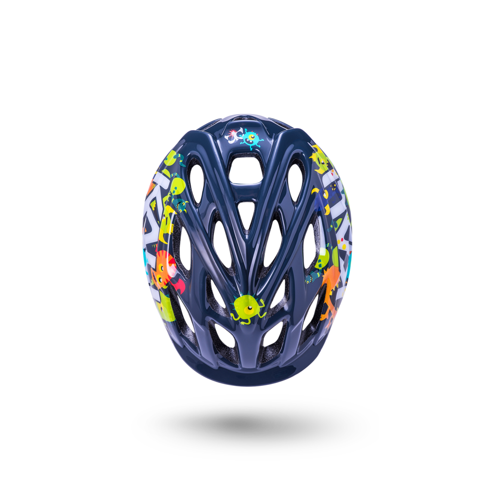 Kali protectives Kali Chakra Child Bicycle Helmet Monsters Black Top Vents