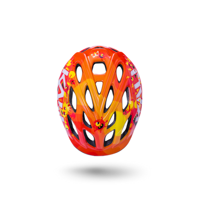 Kali protectives Kali Chakra Child Bike Helmet Monsters Orange Top Vents