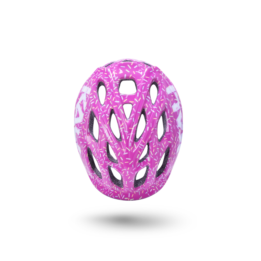 Kali Protectives Chakra Child Bike Helmet Pink Top Vents