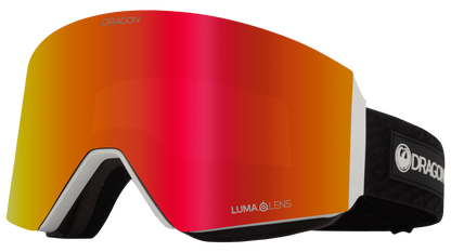 Dragon Alliance RVX Magnetic OTG Quick Change Ski Snowboard Goggles Icon Black White Red Ion Mirrored Lens Profile