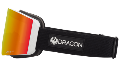 Dragon Alliance RVX Magnetic OTG Quick Change Ski Snowboard Goggles Icon Black White Red Ion Mirrored Lens Band