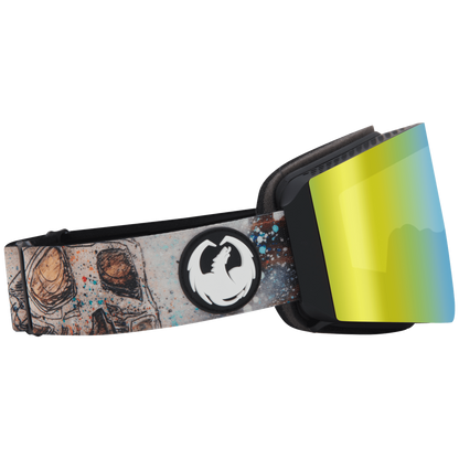 Dragon Bryan Iguchi Signature Series RVX Magnetic OTG Ski Snowboard Goggles Gold Ion Mirror Lens