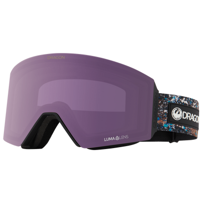 Dragon Bryan Iguchi Signature Series RVX Magnetic OTG Ski Snowboard Goggles Violet Purple Lens