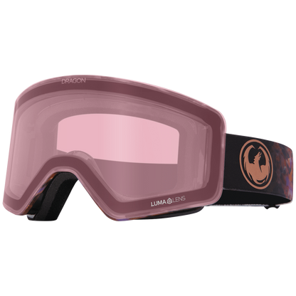 Dragon R1 OTG Over the Glasses Rimless Flat Lens Goggle Amethyst Light Rose Lens