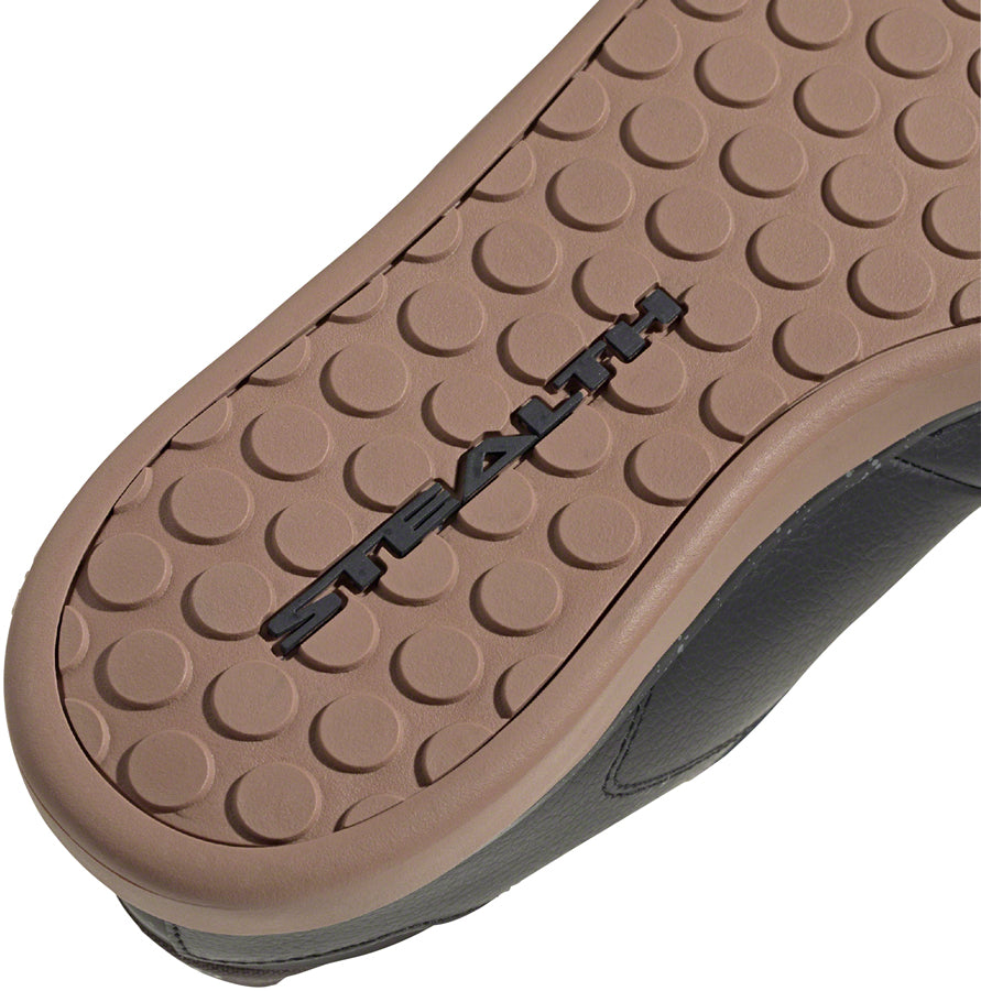 FiveTen Womens Sleuth DLX PU Flat MTB Mountain Bike Flat Pedal Bicycle Shoe Black/Gum heel Sole