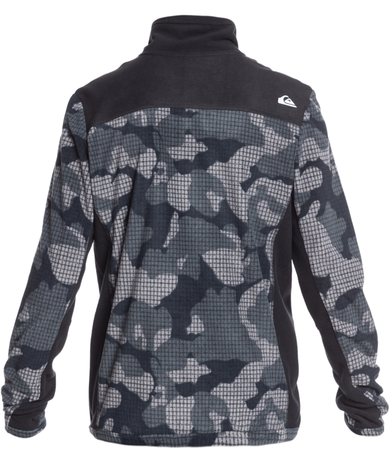 Quicksilver Boy's Aker Technical Half-Zip Fleece True Black Back View