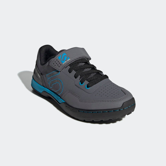 FiveTen Kestrel Lace Ladies clipless MTB Mountain Bike Cycling Shoes Grey Blue Front Angle