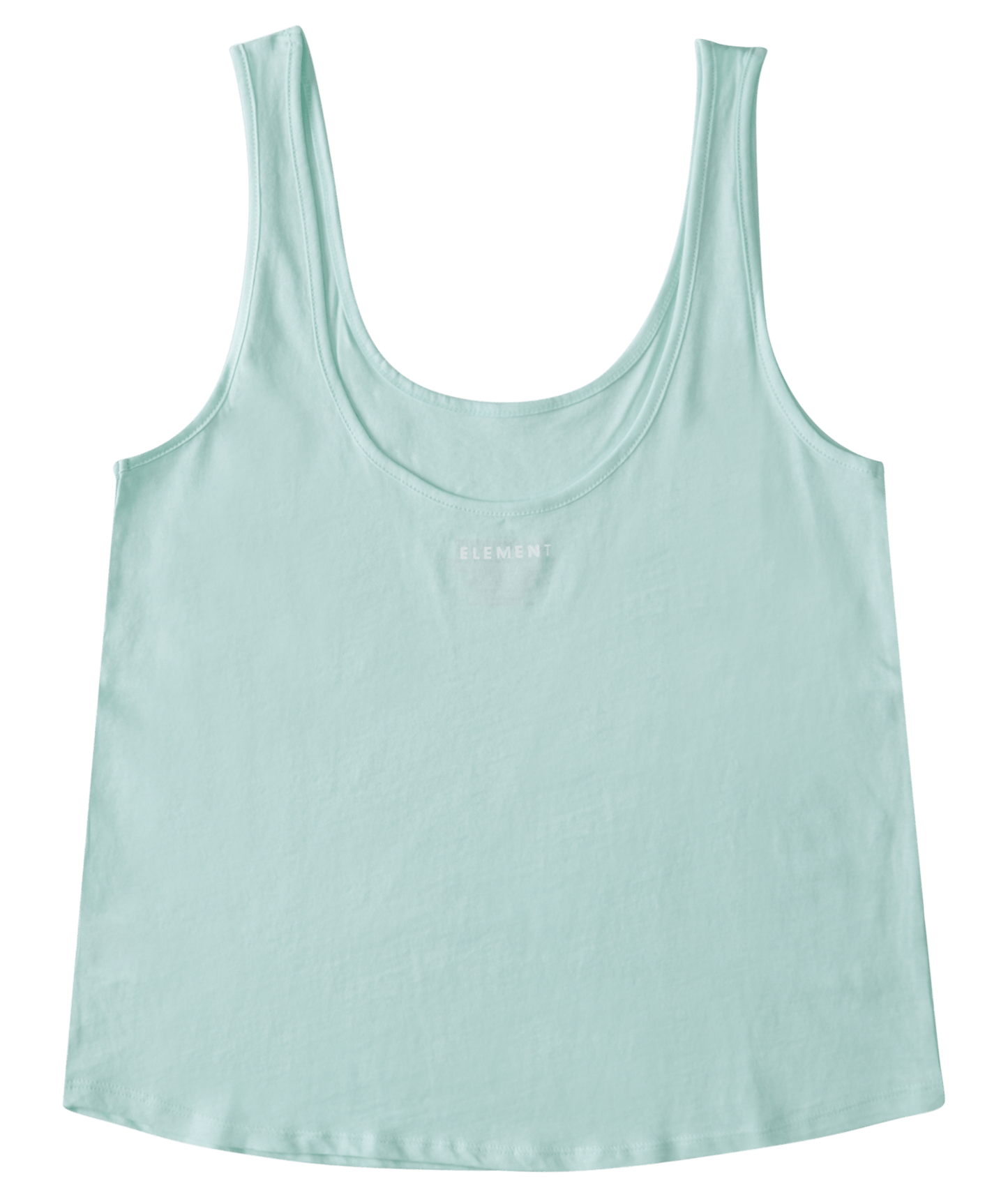 Element Women's Branded Low Back Scoop Tank Top Light Blue Back