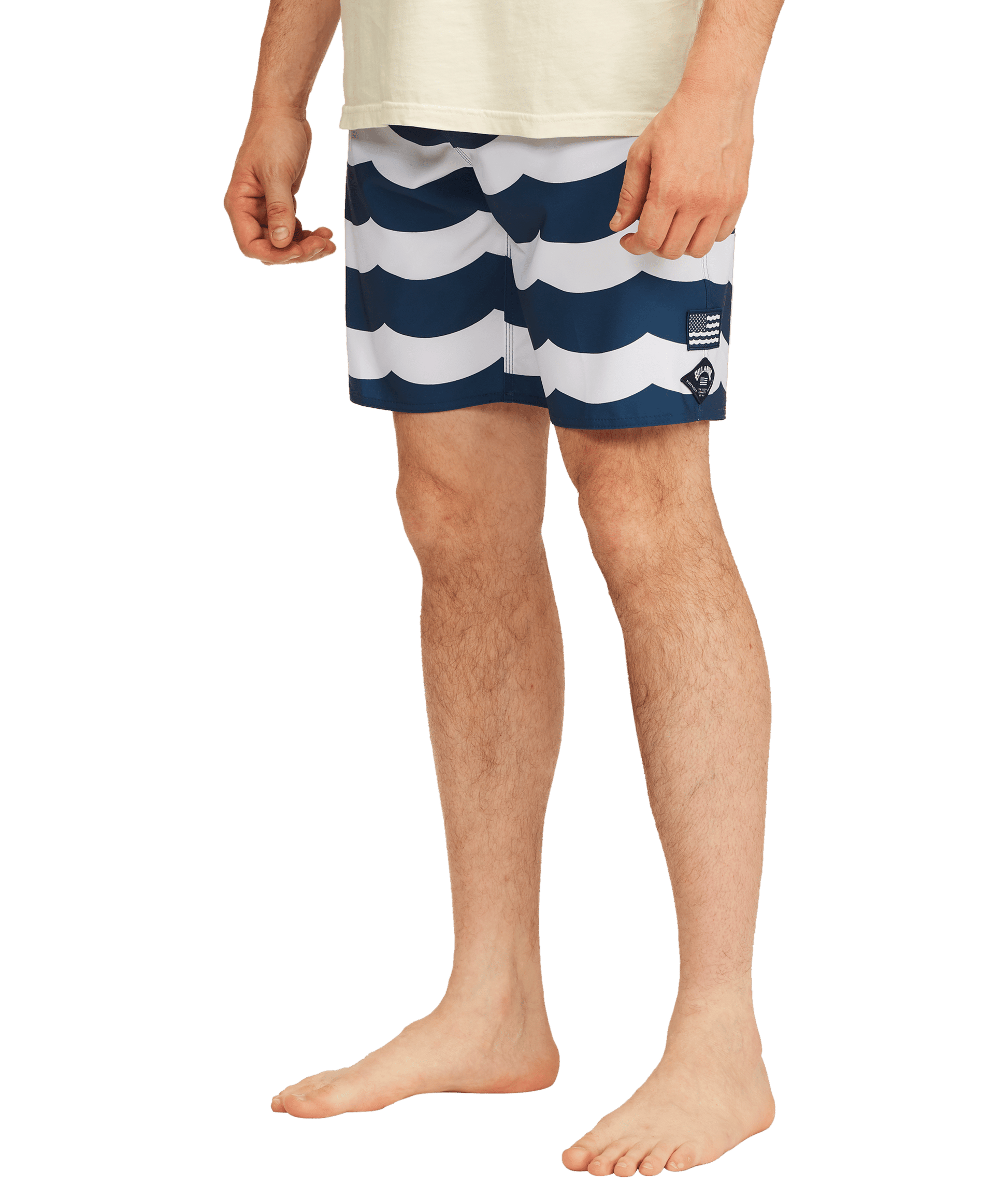 Billabong Mens United States of America Surfrider Pro Dark Blue Premium Performance Board Short Left