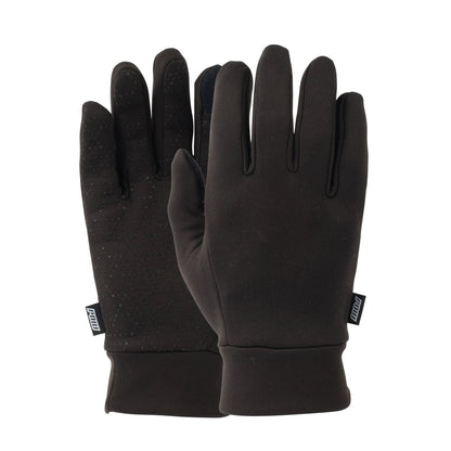 Pow Gloves Micro Fleece Winter Glove Liners Black