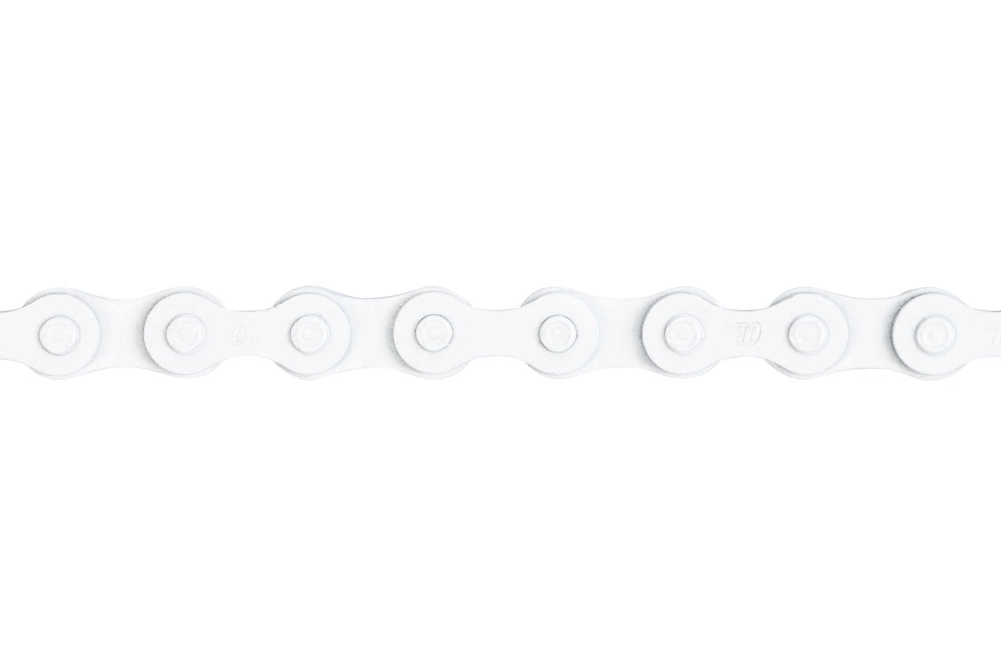 Odyssey Blue Bird Single Speed BMX Bike Chain with Half Link End White