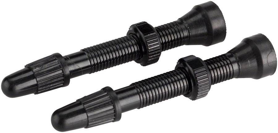 Whisky no 9 aluminum alloy 40mm tubeless tire valve stems black