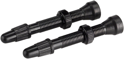 Whisky no 9 aluminum alloy 40mm tubeless tire valve stems black