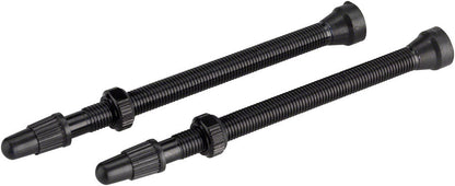 Whisky no 9 aluminum alloy 80mm tubeless tire valve stems black