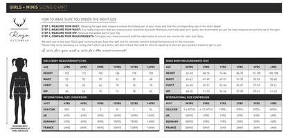 Rojo Outerwear Girls Size Chart
