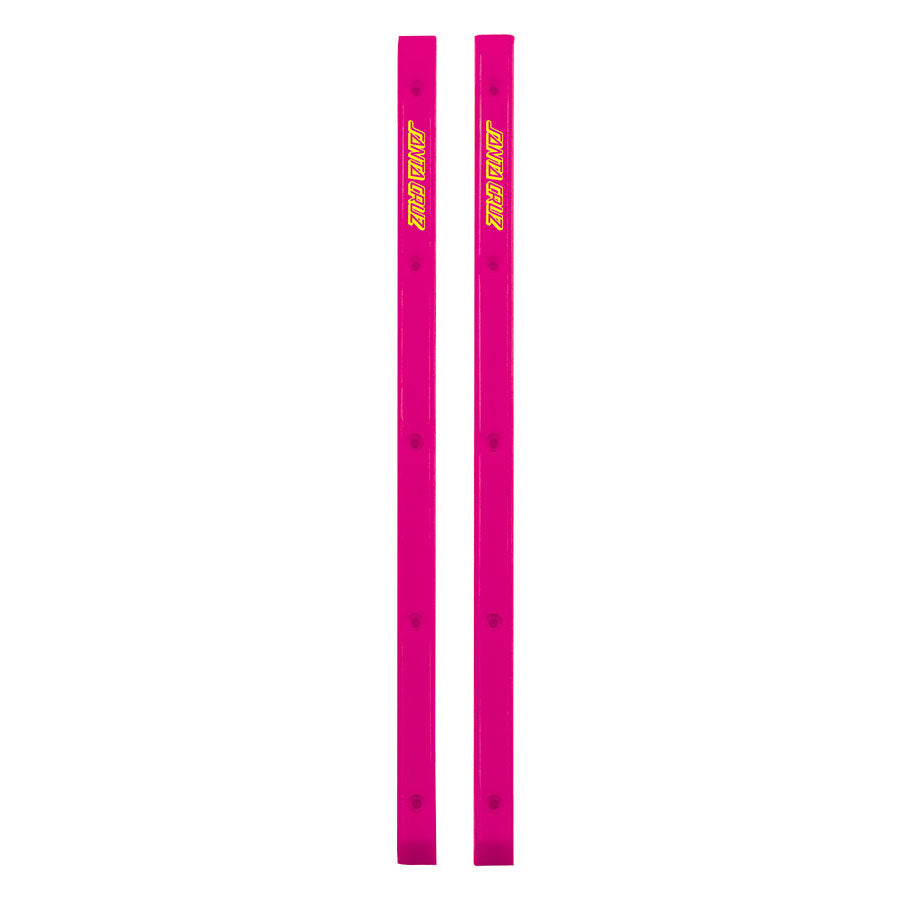 Santa Cruz Slimline Skateboard Rails Pink Front