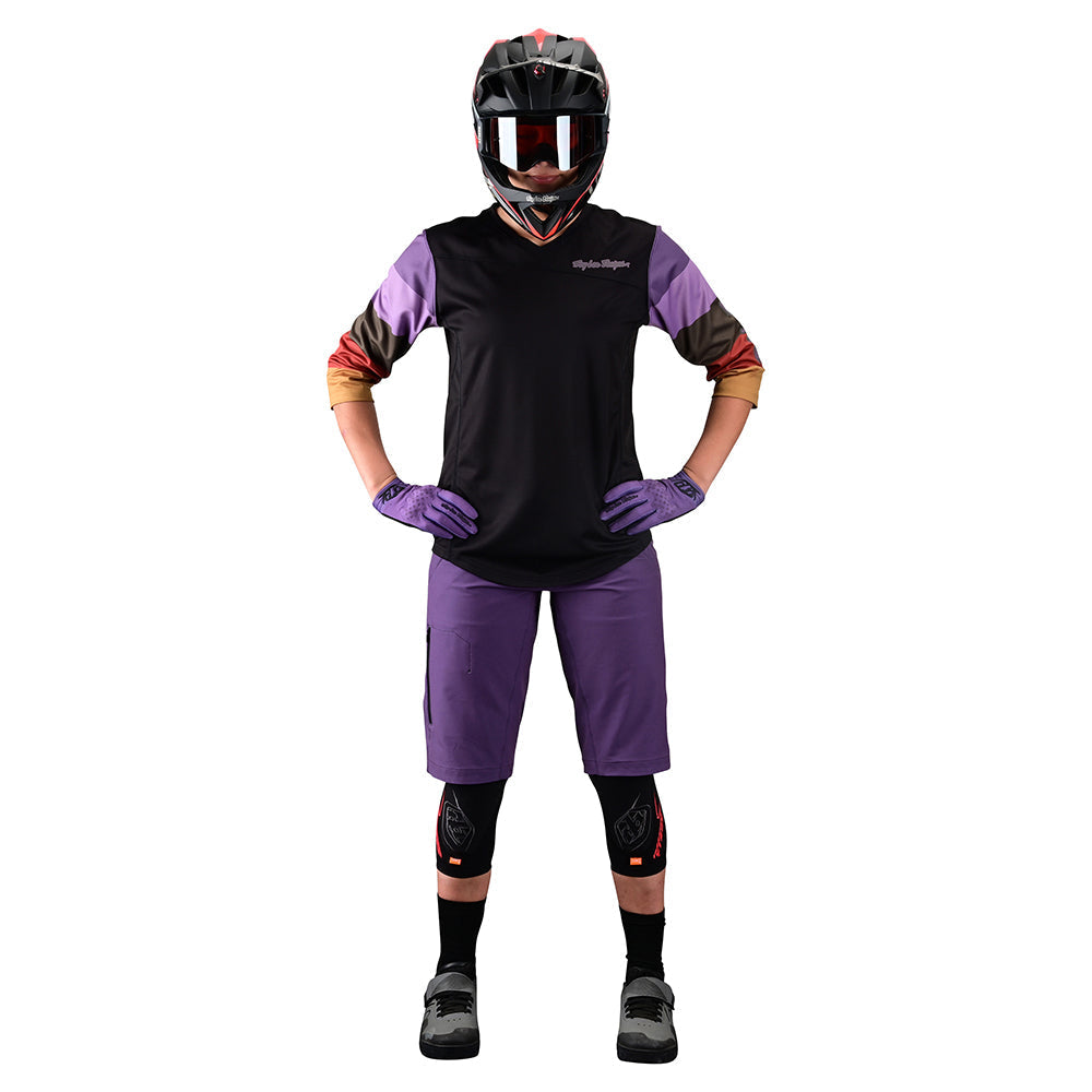 Women's Mischief Short with Padded Liner Orchid Front