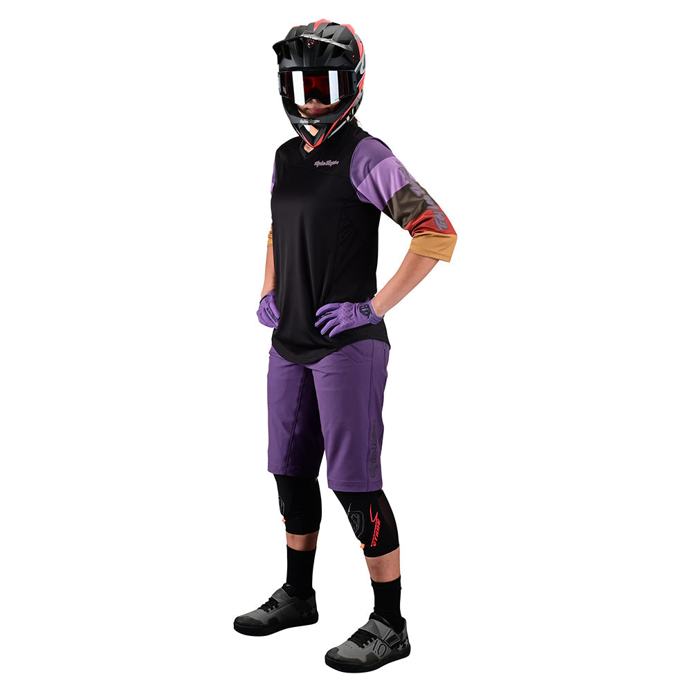 Women's Mischief Short with Padded Liner Orchid Side