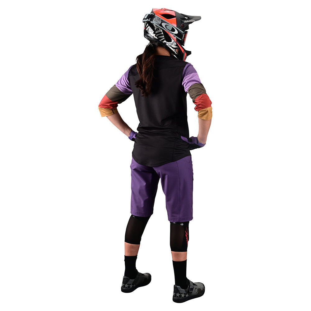 Women's Mischief Short with Padded Liner Orchid Back