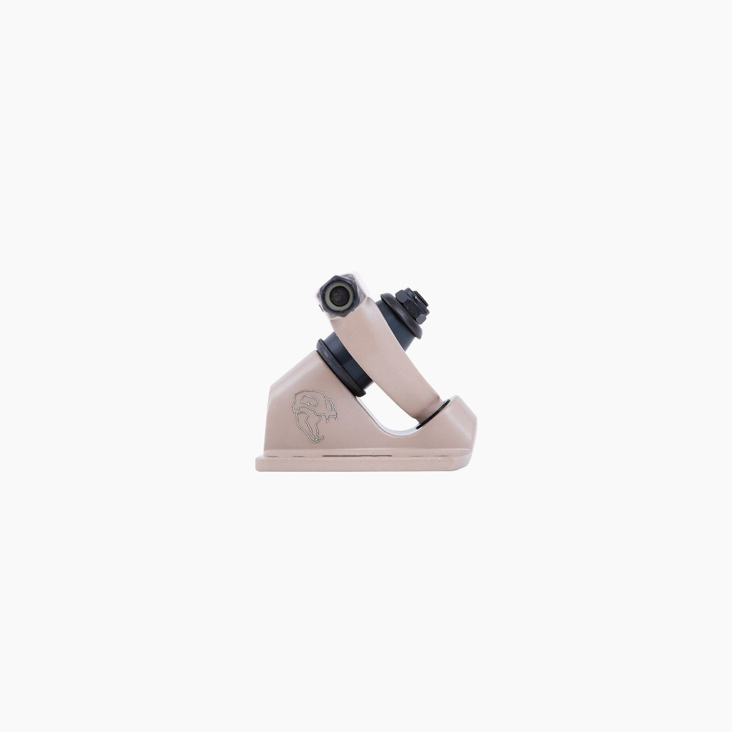 Bear Trucks 180 mm 50 degree Reverse Kingpin Downhill Longboard Trucks Mushroom Grey Side Axle View