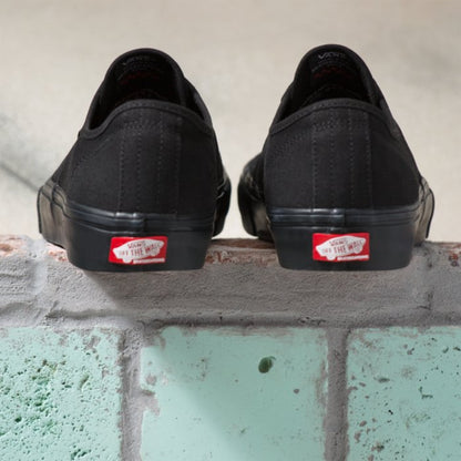 VANS Skate Authentic Skateboard Shoe Black Black Back