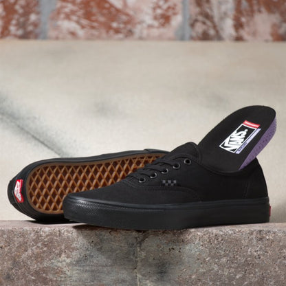 VANS Skate Authentic Skateboard shoe Black Black Insole