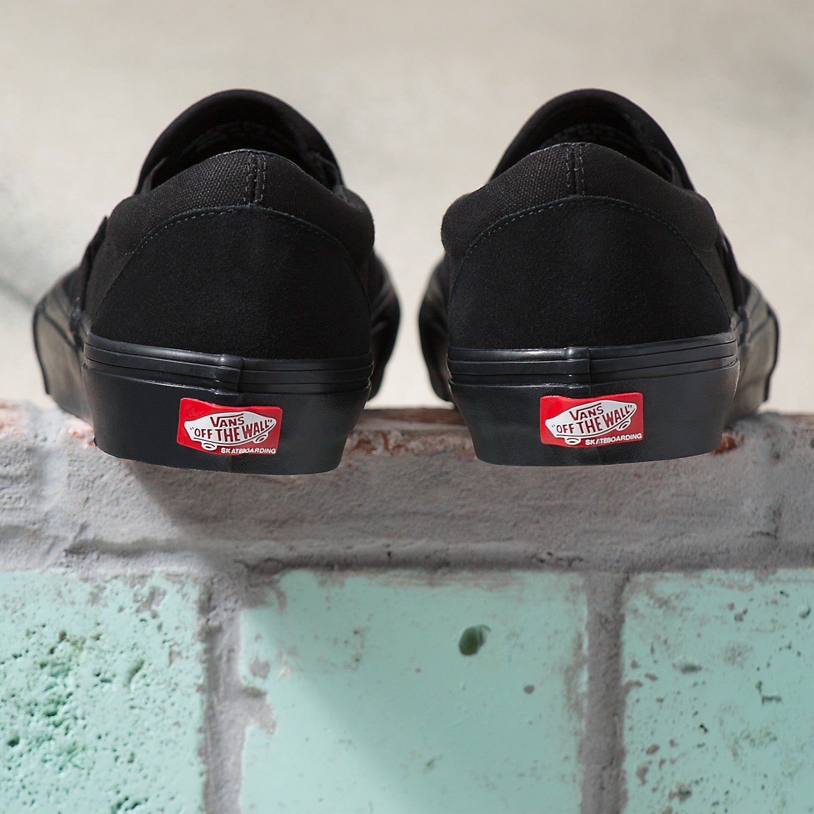 VANS Skate Slip-On Black Black Back Heel