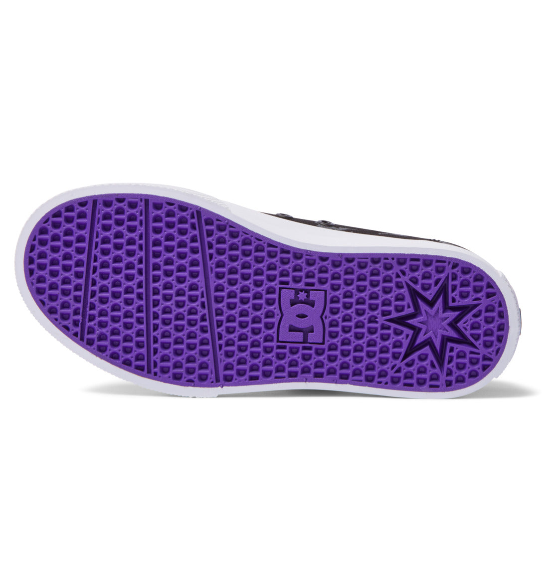 Kid's DC x Black Sabbath Manual Shoes Black Black Grey Sole Bottom