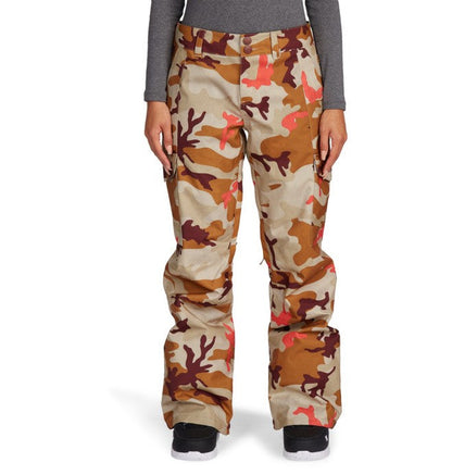 DC Ladies Nonchalant 10K Waterproof Ski and Snowboard Pants New Overcast Camo Front