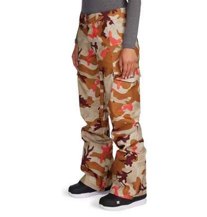 DC Ladies Nonchalant 10K Waterproof Ski and Snowboard Pants New Overcast Camo Left