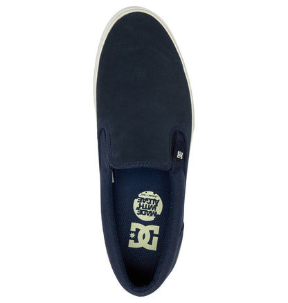 DC Manual Slip-On Suede Shoes Navy Blazer Top