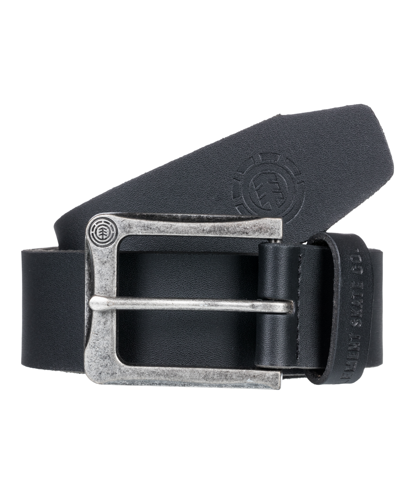 Element Men's Paloma Split Leather Belt Black with Metal Buckle