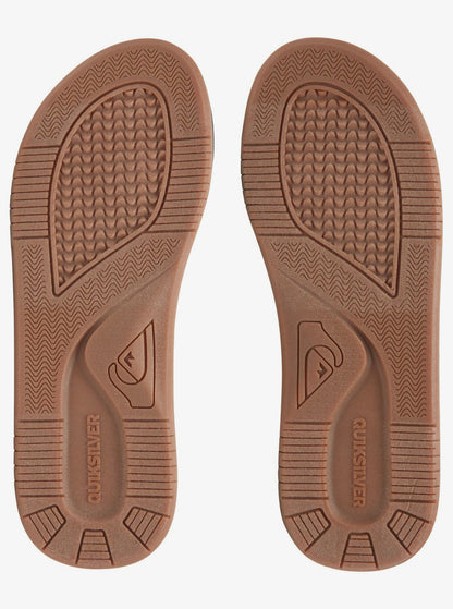 Quicksilver Caged Oasis II Sandal Black Grey Gray Brown Sole Bottom
