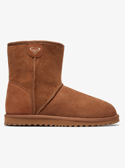 Roxy Women's Renton Winter Boot Chestnut Brown Outside view
