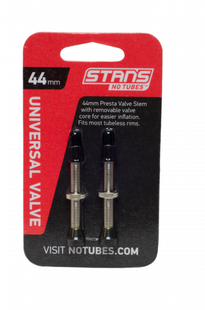Stans No Tubes universal brass tubeless tyre 44mm valve stem