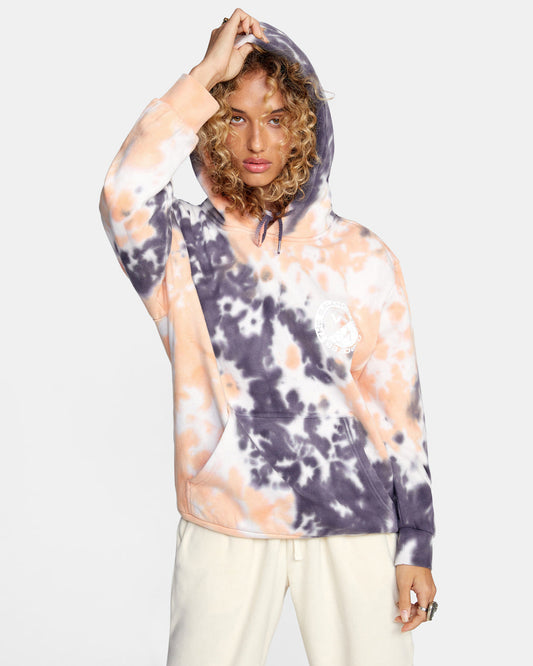 RVCA VA Worldwide Hoodie Coral Front