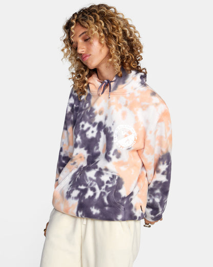 RVCA VA Worldwide Hoodie Coral Side Left