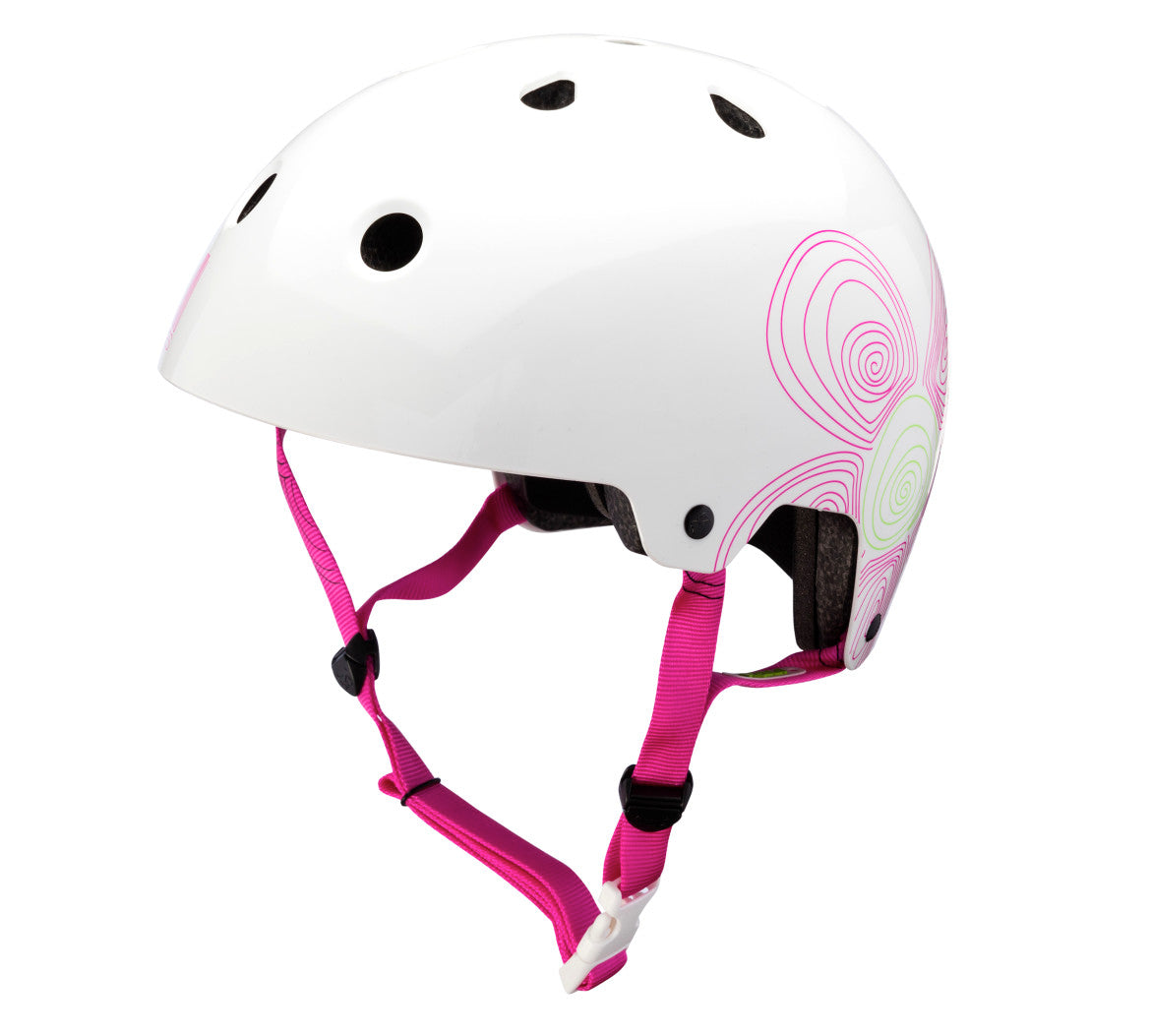 Kali Protectives Maha Bucket Bike Helmet White with PInk