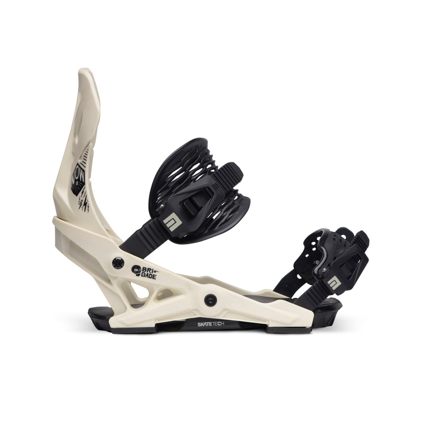 Now Snowboarding Brigade Bindings Chalk White