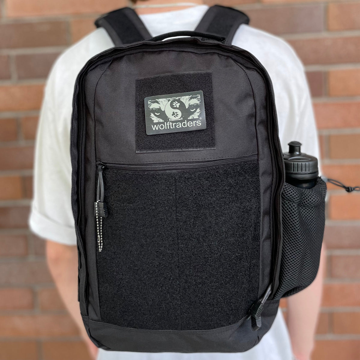 Wolftraders CasualWolf 20-Liter Tactical Day Backpack on back
