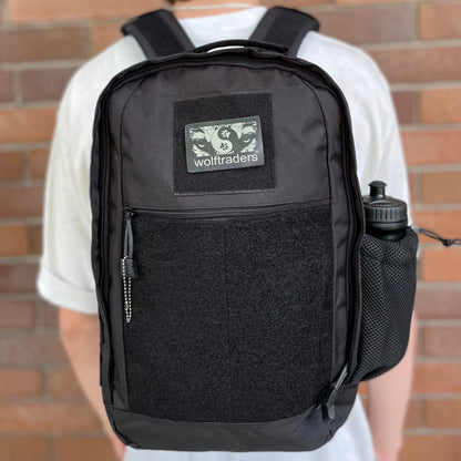 Wolftraders CasualWolf 20-Liter Tactical Day Backpack on back
