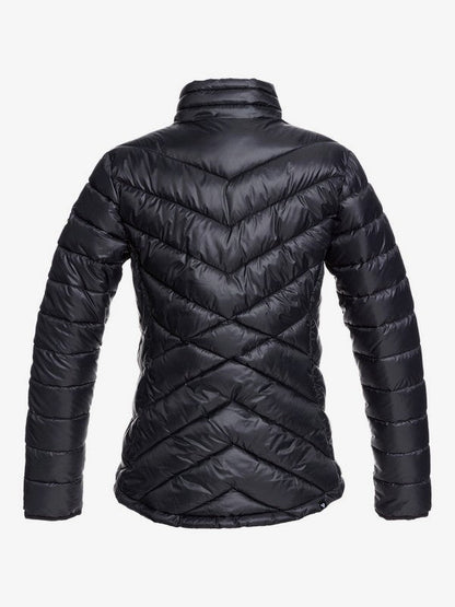 Roxy Women's Sunset Snow Jacket true Black back view