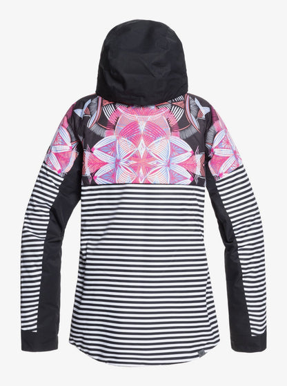 ROXY Women's Frozen Flow Ski and Snowboard Jacket Back VIew