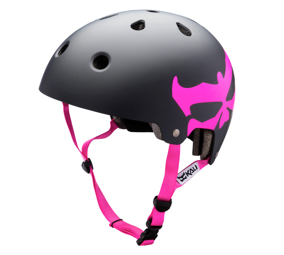 Kali Protectives Maha Bucket Bike Helmet Black Pink Logo