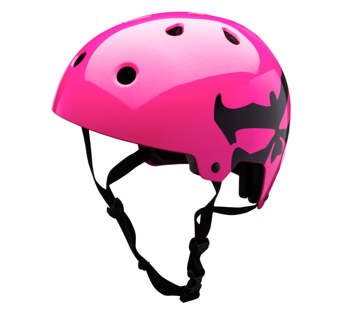 Kali Protectives Maha Bucket Bike Helmet Neon Pink Black Logo